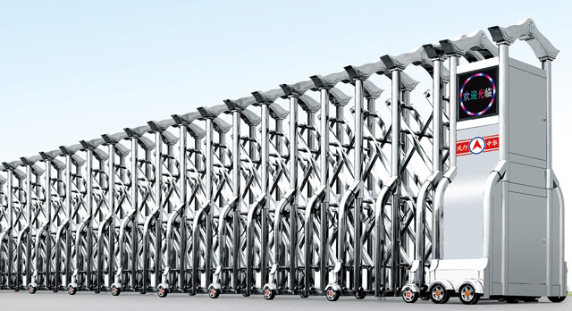 不锈钢伸缩门王者二号