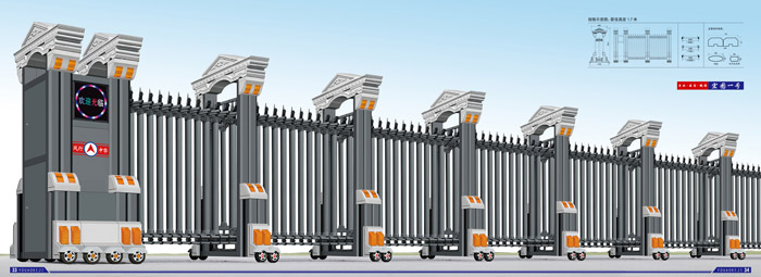 不锈钢伸缩门银鹰一号