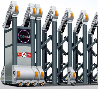 铝合金电动伸缩门高度和门禁设计